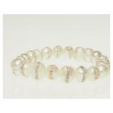 Genuine Freshwater Pearl Flexible Bracelet with