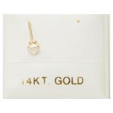 14K Yellow Gold c Nose Pin