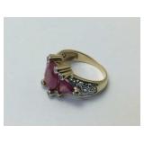 USGL Graded 5.31 TCW Ruby & Diamond 14K Yellow