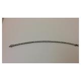 CZ Sterling Silver 7.25 inch Bracelet