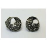 Sterling Silver Marcasite Earrings