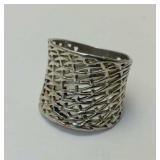Sterling Silver Ring Size 8 No Mark tests to be