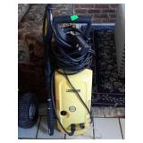 Electric Karcher pressure washer with nozzle and