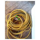 Heavy duty extension cord, black and yellow