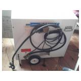 L. B. White portable propane heater with hose and