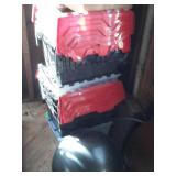 Storage totes lot, 15 totes of various types all