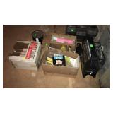 Hardware group lot, chalk tubes, heater, wire