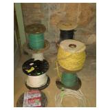 Electric house wire lot, six partial spools  new