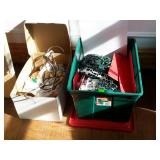 Two boxes of Christmas lights / candles