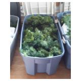 Large tote of plain  Garland located upstairs