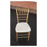 Twenty-five Chiavari Gold chairs, event type with