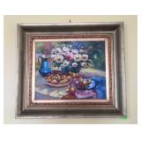 Decorator painting, still life fruit and