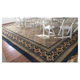 100% New Zealand wool  sculpture room rug measures