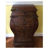 Bombay style jewelry armoire