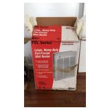 Large heavy duty fan forced wall heater 4000 W