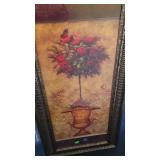 Topiary picture measures 22" x 45", by Kirkland