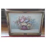 Decorator painting, floral still life, with