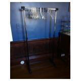 Clothes rack, light duty portable with adjustable
