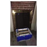 Commercial brass information marquee board with