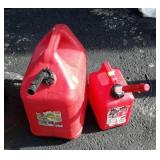Two gas cans