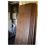 8 foot folding table, wooden top banquet table