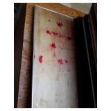 8 foot wooden folding banquet table, non stained