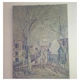 Decorator painting - City street scene, unframed