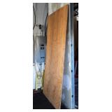 Sheet of plywood, location shop room main hall