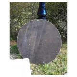 Round wooden top folding table 48"