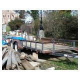 Trailer, dual axle 16 foot x 6.5 wide with