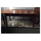 Contemporary mission style computer work table