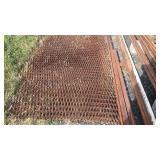 Three sheets of steel grates, 4 x 8ft sheets