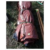 Brown poly tarp