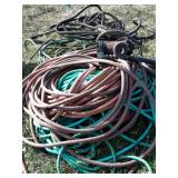 Sump pump and group of misc rubber hose