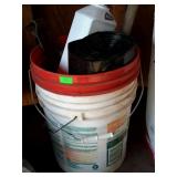 Group lot, pry bars, trash bags, roundup spray