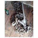 Chain binder and 3/8" chain 16 foot long
