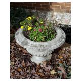 Large concrete urn style planter