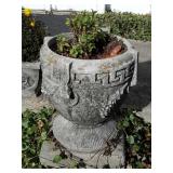 Concrete urn style planter