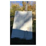 Two 36 inch six panel doors, Location pool house