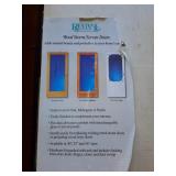 Two 30 inch storm doors, one in box, Location