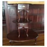 3 piece Queen Anne drop leaf Coffee and End