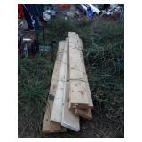 8 boards, non pressure treated lumber, 2 x 8 x