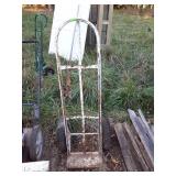 White hand truck bigger tires used but still