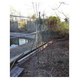 Two water sprinklers on stands, 6 ft tall,