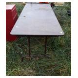 6 foot wood finish top folding table, Location