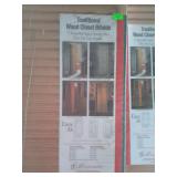 Two new  sets of 36" bi-fold louvered doors,