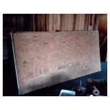 Four sheets dry wall, one half inch by 8 ft and