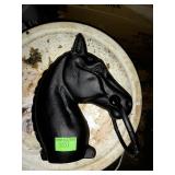Case of six new Cast Iron Horse head hitching