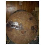 BY THE PIECE, 60 inch diameter wood top, folding