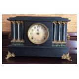 Ingraham Mantle Clock with Roman columns